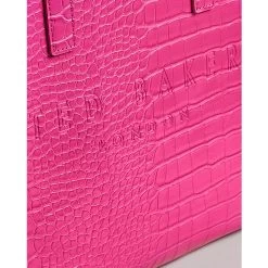 Ted Baker REPTCON Icon Small Mid Pink Croc Bag -Ted Baker Shop 253519 mid pink ted baker reptcon icon small mid pink croc bag 3