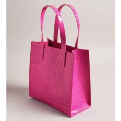Ted Baker REPTCON Icon Small Mid Pink Croc Bag -Ted Baker Shop 253519 mid pink ted baker reptcon icon small mid pink croc bag 4