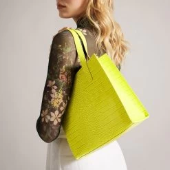 Ted Baker REPTCON Lime Mock Croc Icon Bag -Ted Baker Shop 253519 ted baker reptcon lime mock croc icon bag 03