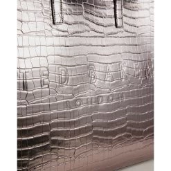 Ted Baker ALLICCON Icon Extra Large Gunmetal Croc Bag -Ted Baker Shop 253520 gunmetal ted baker alliccon icon extra large gunmetal croc bag 3