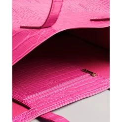Ted Baker ALLICCON Icon Extra Large Mid Pink Croc Bag -Ted Baker Shop 253520 mid pink ted baker alliccon icon extra large mid pink croc bag 5