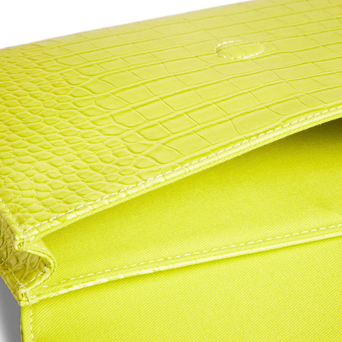 Ted Baker Crocey Lime Croc Envelope Pouch 8 Ted Baker Crocey Lime Croc Envelope Pouch - Image 6