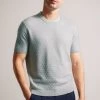 Ted Baker Grey Hanam Short Sleeved Regular T-Stitched T-Shirt 2 Ted Baker Grey Hanam Short Sleeved Regular T-Stitched T-Shirt -Ted Baker Shop 256606s