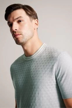 Ted Baker Grey Hanam Short Sleeved Regular T-Stitched T-Shirt 10 Ted Baker Grey Hanam Short Sleeved Regular T-Stitched T-Shirt -Ted Baker Shop 256606s4