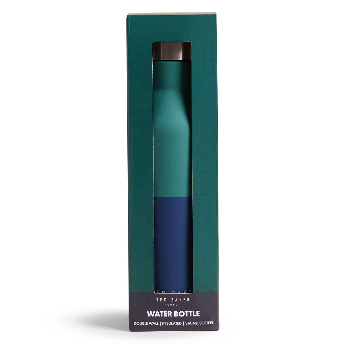 Ted Baker CLIFFI Two Tone Dark Green & Navy Water Bottle 4 Ted Baker CLIFFI Two Tone Dark Green & Navy Water Bottle - Image 2