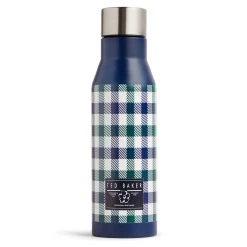 Ted Baker RONNE House Check Dark Blue Water Bottle