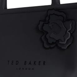 Ted Baker JELLIO Magnolia Black Silicone Tote Bag -Ted Baker Shop 265159 ted baker jellio magnolia black silicone tote bag 3