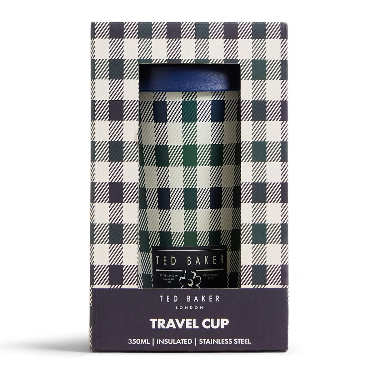 Ted Baker SHAUNEE House Check 350ml Travel Cup 4 Ted Baker SHAUNEE House Check 350ml Travel Cup - Image 2