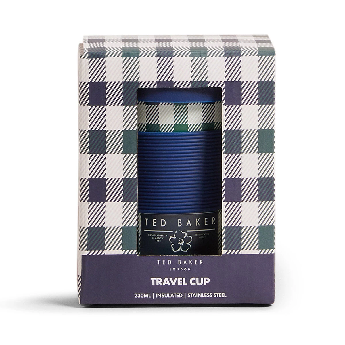 Ted Baker JAYYO House Check 227ml Mini Travel Cup 4 Ted Baker JAYYO House Check 227ml Mini Travel Cup - Image 2