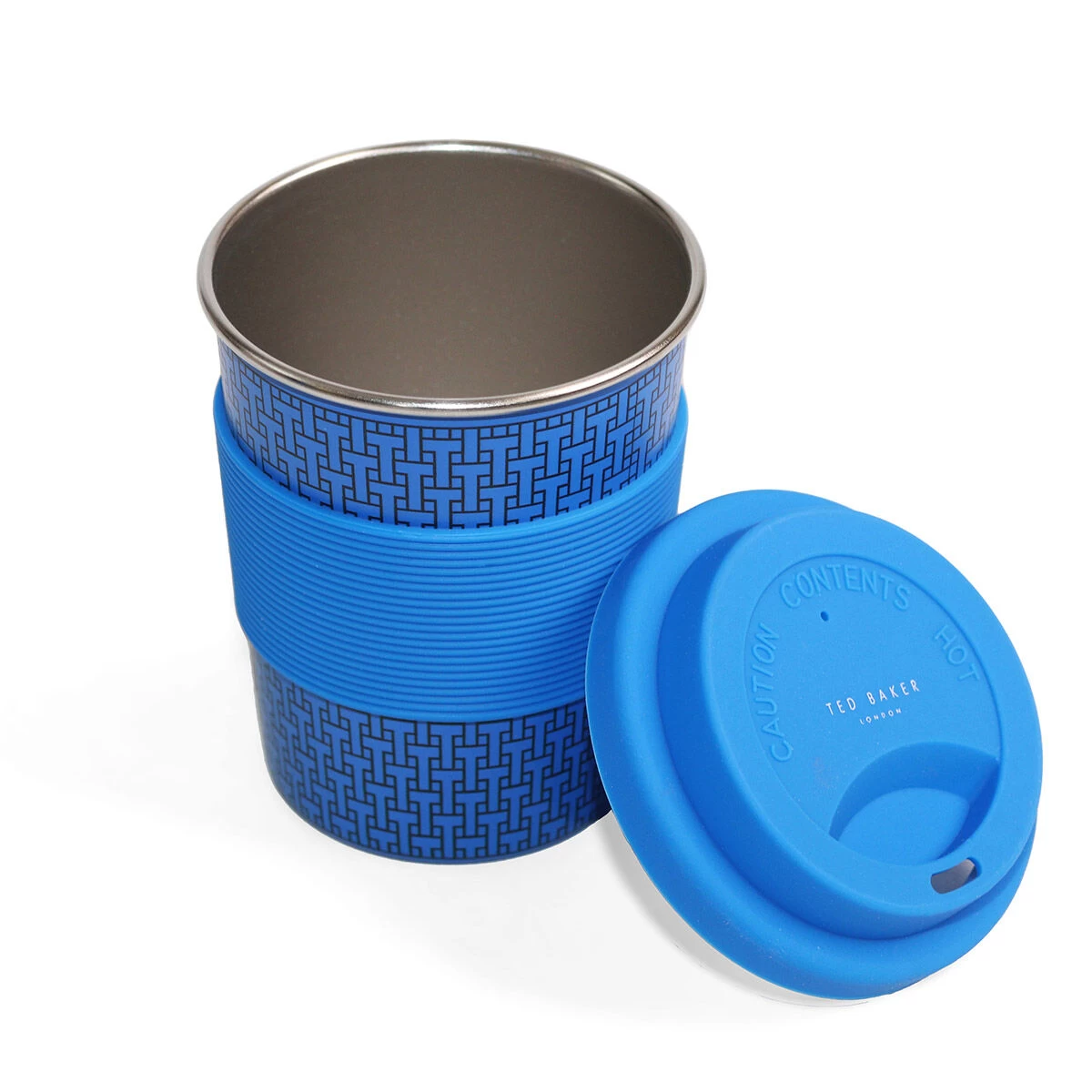 Ted Baker JAMMEES T Blue 227ml Mini Travel Cup 5 Ted Baker JAMMEES T Blue 227ml Mini Travel Cup - Image 3