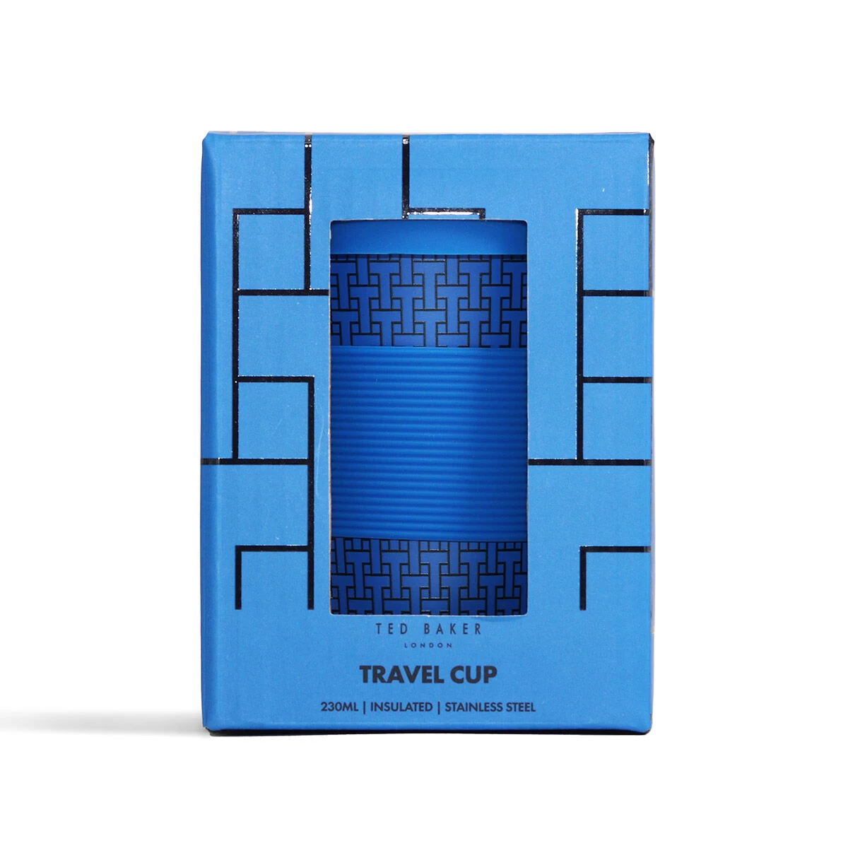 Ted Baker JAMMEES T Blue 227ml Mini Travel Cup 6 Ted Baker JAMMEES T Blue 227ml Mini Travel Cup - Image 4