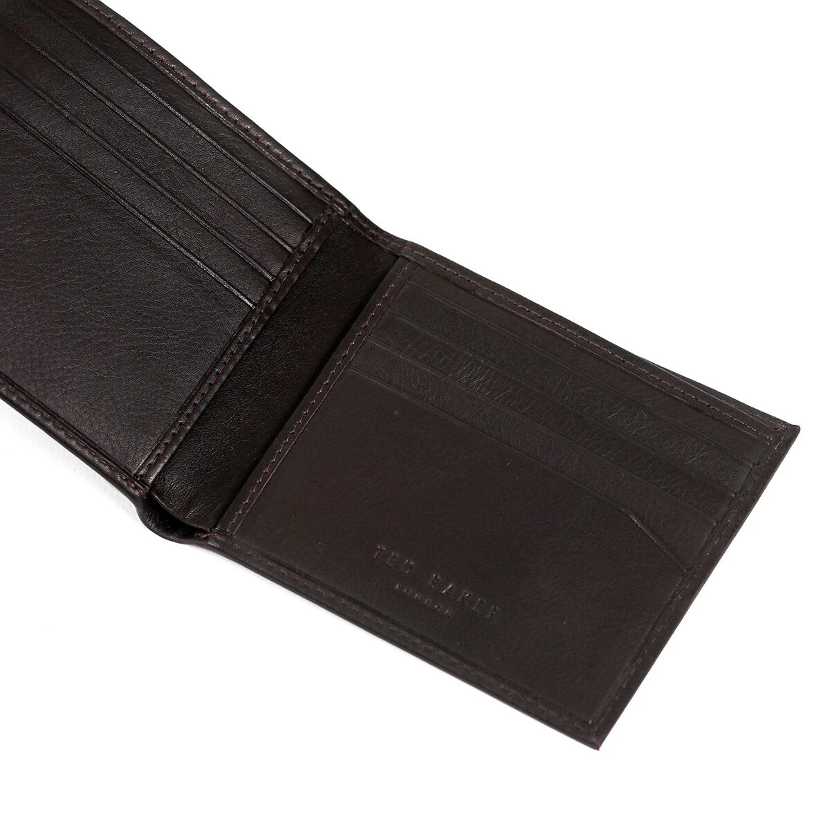 Ted Baker ANTOONY Chocolate Brown Leather Bifold Wallet 5 Ted Baker ANTOONY Chocolate Brown Leather Bifold Wallet - Image 3