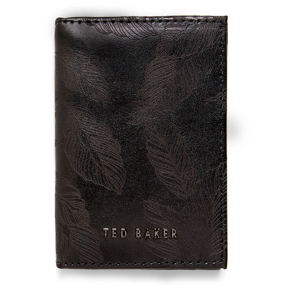 Ted Baker WINCARD Black Leather Laser Etched Card Holder 3 Ted Baker WINCARD Black Leather Laser Etched Card Holder