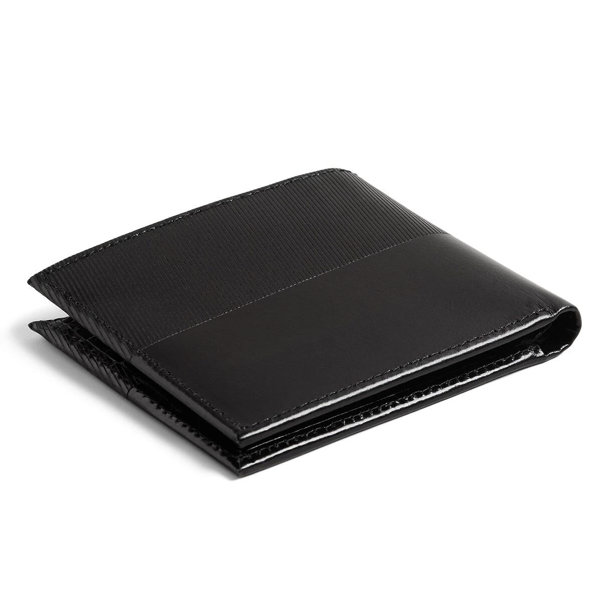 Ted Baker TENARY Black Leather Laser Etched Bifold Wallet 5 Ted Baker TENARY Black Leather Laser Etched Bifold Wallet - Image 3