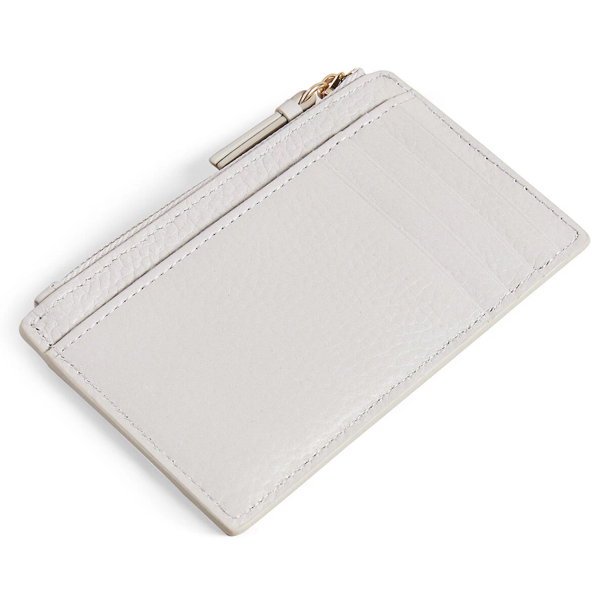 Ted Baker DELFIE Grey Leather Zip Card Holder 4 Ted Baker DELFIE Grey Leather Zip Card Holder - Image 2