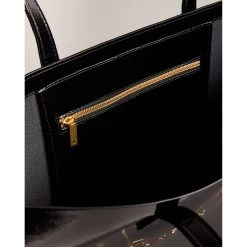 Ted Baker CRIKON Icon Extra Large Black Crinkle Texture Bag -Ted Baker Shop 271039 black ted baker crikon icon extra large black crinkle texture bag 5
