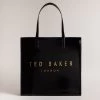 Ted Baker CRINKON Icon Large Black Crinkle Texture Bag -Ted Baker Shop 271041 black ted baker crinkon icon large black crinkle texture bag 1 1