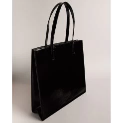 Ted Baker CRINKON Icon Large Black Crinkle Texture Bag -Ted Baker Shop 271041 black ted baker crinkon icon large black crinkle texture bag 3