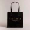 Ted Baker CRINION Icon Small Black Crinkle Texture Bag -Ted Baker Shop 271043 black ted baker crinion icon small black crinkle texture bag 1