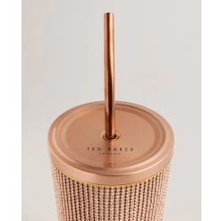 Ted Baker DRINKK Rose Gold Rhinestone Large Travel Cup 7 Ted Baker DRINKK Rose Gold Rhinestone Large Travel Cup -Ted Baker Shop 272044 rosegold ted baker drinkk rose gold rhinestone large travel cup 2