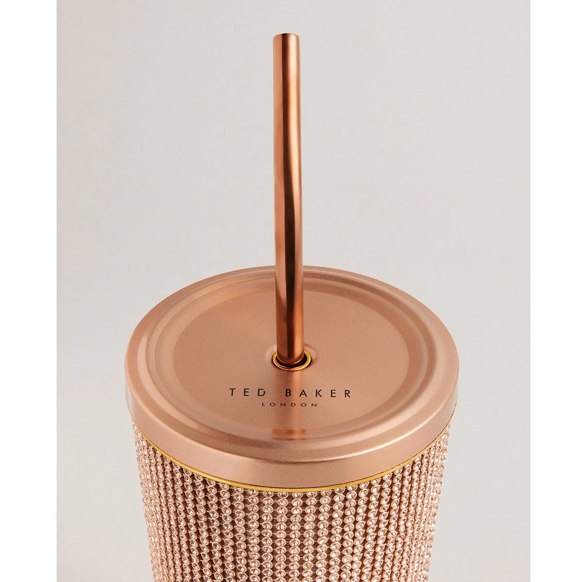 Ted Baker DRINKK Rose Gold Rhinestone Large Travel Cup 4 Ted Baker DRINKK Rose Gold Rhinestone Large Travel Cup - Image 2