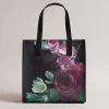 Ted Baker PAPICON Icon Large Black Floral Bag -Ted Baker Shop 272162 black ted baker papicon icon large black floral bag 1