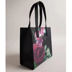 Ted Baker PAPIECN Icon Small Black Floral Bag -Ted Baker Shop 272166 black ted baker papiecn icon small black floral bag 3