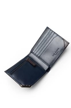 Ted Baker Korning Blue Leather Bifold Wallet -Ted Baker Shop 284131s3
