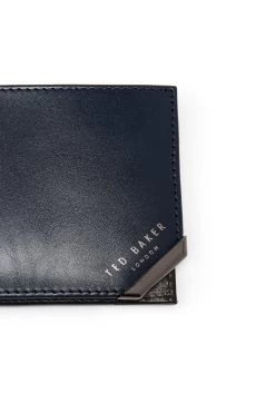 Ted Baker Korning Blue Leather Bifold Wallet -Ted Baker Shop 284131s4
