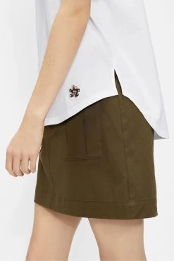 Ted Baker White Erisana Easy Fit Grown Up Sleeve T-Shirt 13 Ted Baker White Erisana Easy Fit Grown Up Sleeve T-Shirt -Ted Baker Shop 288398s5