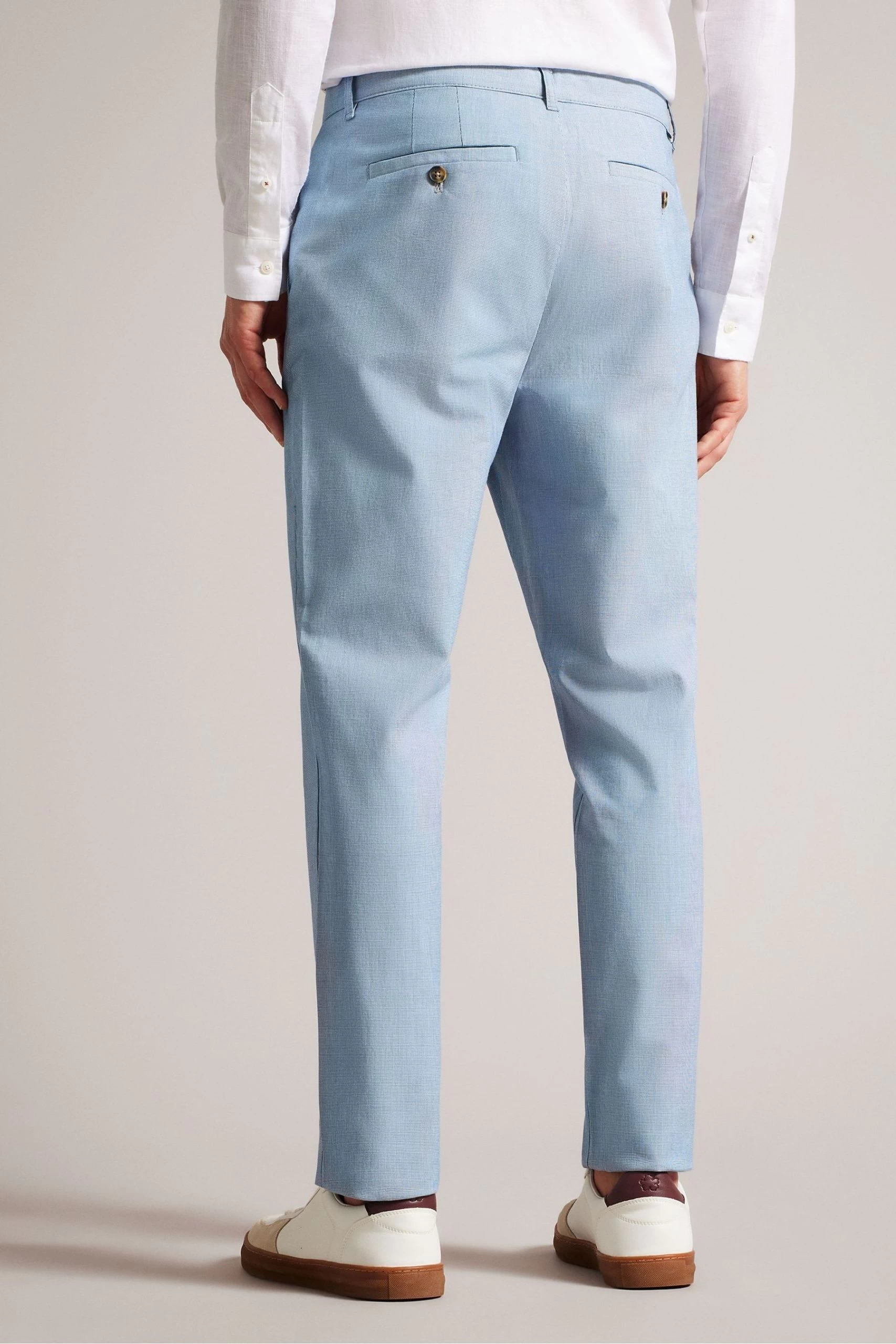 Ted Baker Slim Fit Blue Portmay Irvine Trousers 4 Ted Baker Slim Fit Blue Portmay Irvine Trousers - Image 2