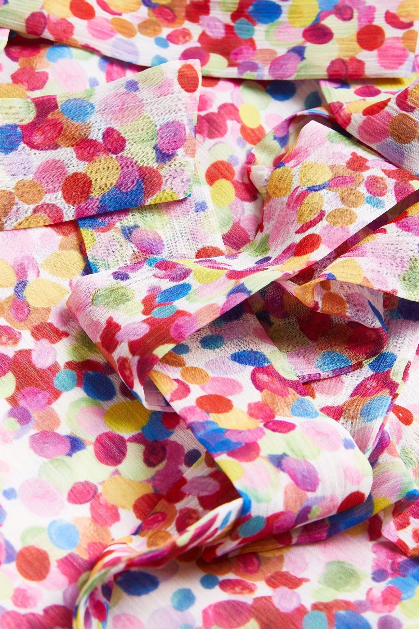 Ted Baker Brrooke Wrap White Top With Circular Cut Sleeve 7 Ted Baker Brrooke Wrap White Top With Circular Cut Sleeve - Image 5