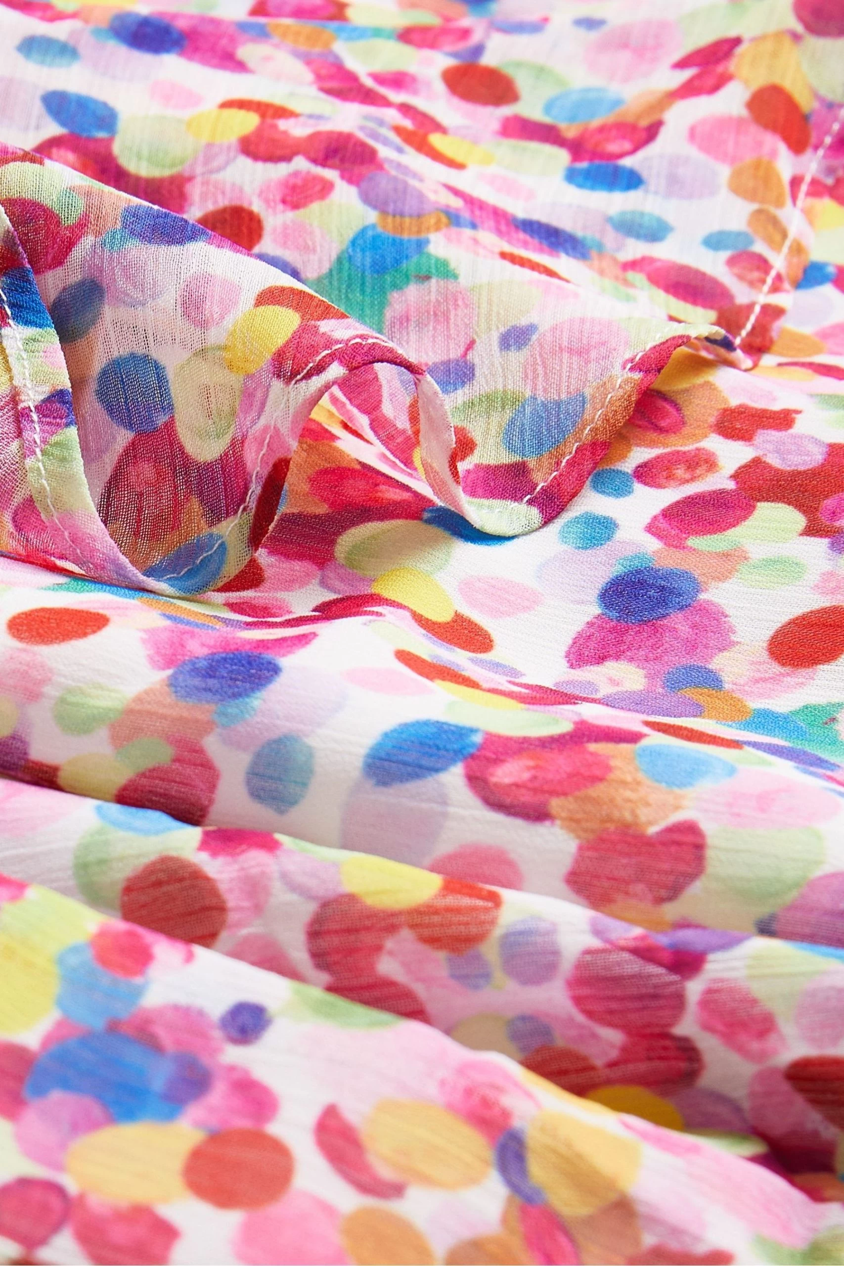 Ted Baker Brrooke Wrap White Top With Circular Cut Sleeve 8 Ted Baker Brrooke Wrap White Top With Circular Cut Sleeve - Image 6