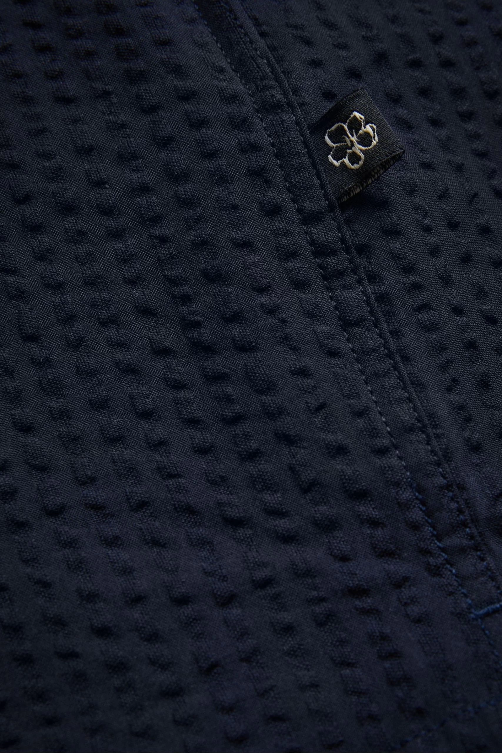 Ted Baker Blue Stansho Short Sleeve Seersucker Smart Shirt 8 Ted Baker Blue Stansho Short Sleeve Seersucker Smart Shirt - Image 6