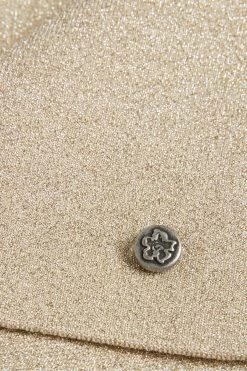 Ted Baker Gold Sharlee Knitted Fitted Vest With Metallic Thread 12 Ted Baker Gold Sharlee Knitted Fitted Vest With Metallic Thread -Ted Baker Shop 310075s5