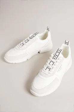 Ted Baker Cecylew White Webbing Leather And Suede Sneakers 9 Ted Baker Cecylew White Webbing Leather And Suede Sneakers -Ted Baker Shop 326480s3