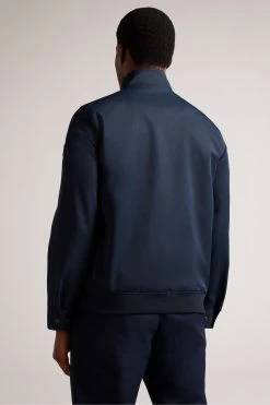 Ted Baker Navy Blue Arzona Smart Nylon Funnel Neck Bomber Jacket 10 Ted Baker Navy Blue Arzona Smart Nylon Funnel Neck Bomber Jacket -Ted Baker Shop 334568s2