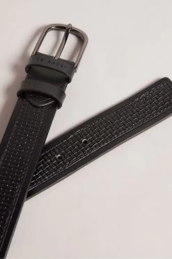 Ted Baker Jawdun Woven Leather Black Belt 8 Ted Baker Jawdun Woven Leather Black Belt -Ted Baker Shop 351812s3