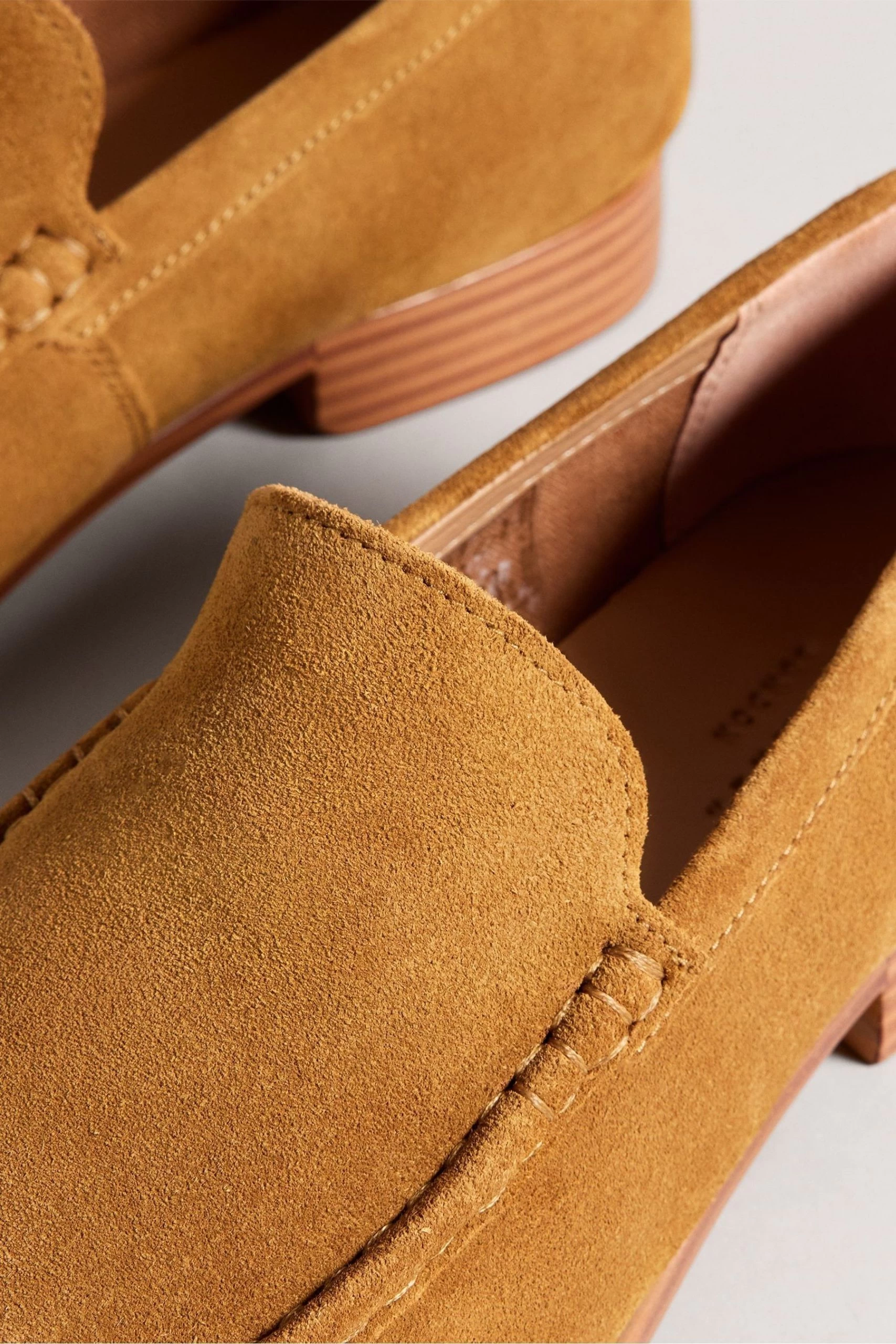 Ted Baker Natural Labis Suede Formal Penny Loafers 5 Ted Baker Natural Labis Suede Formal Penny Loafers - Image 3