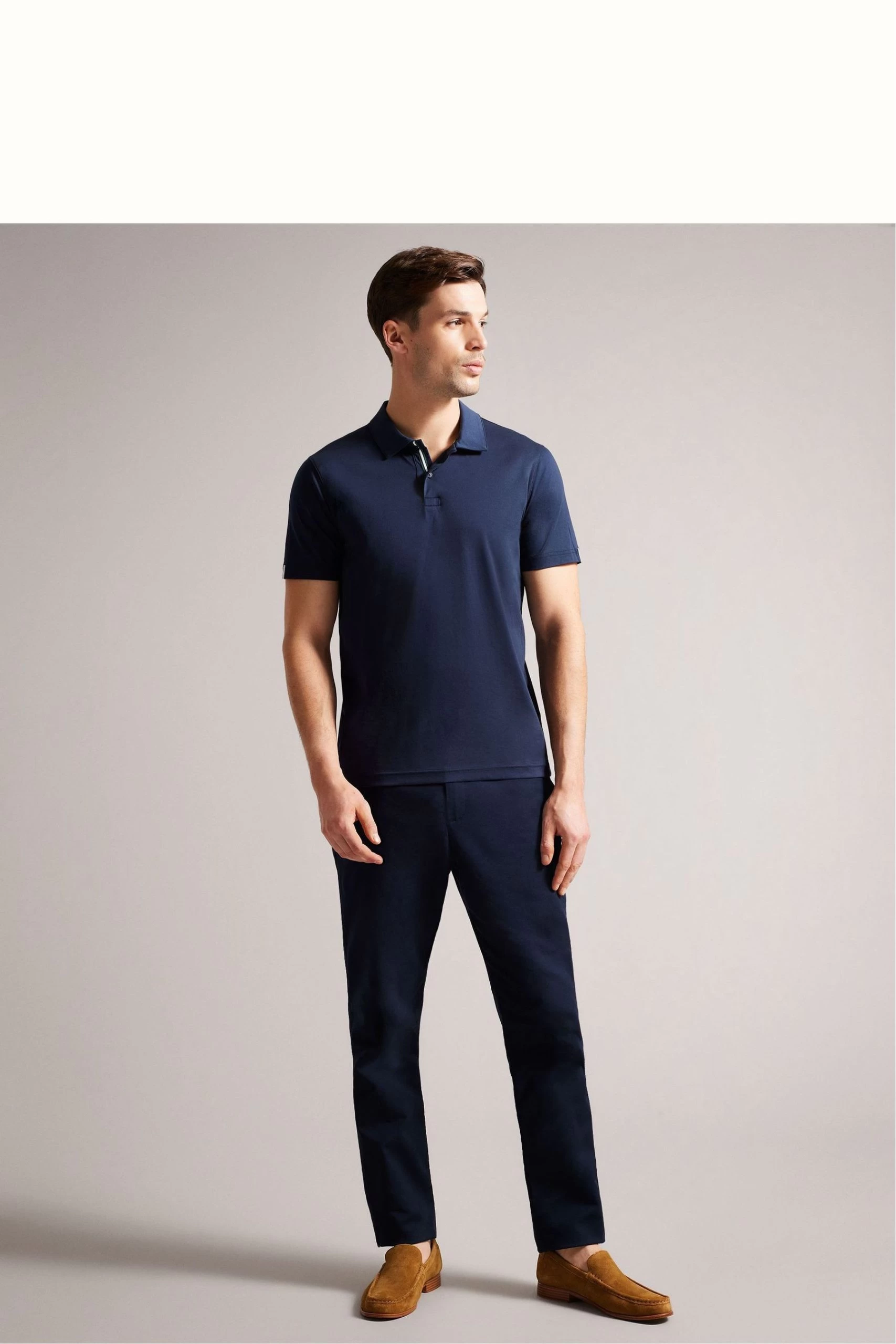 Ted Baker Natural Labis Suede Formal Penny Loafers 7 Ted Baker Natural Labis Suede Formal Penny Loafers - Image 5