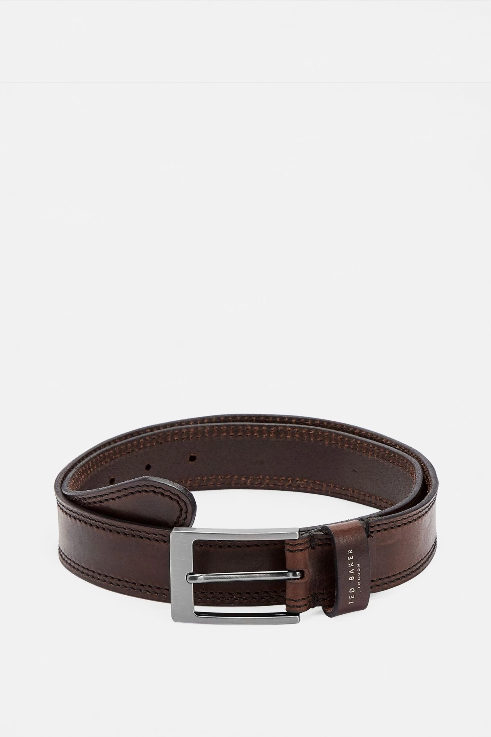 Ted Baker Brown Crikitt Cricket Stitch Belt 3 Ted Baker Brown Crikitt Cricket Stitch Belt