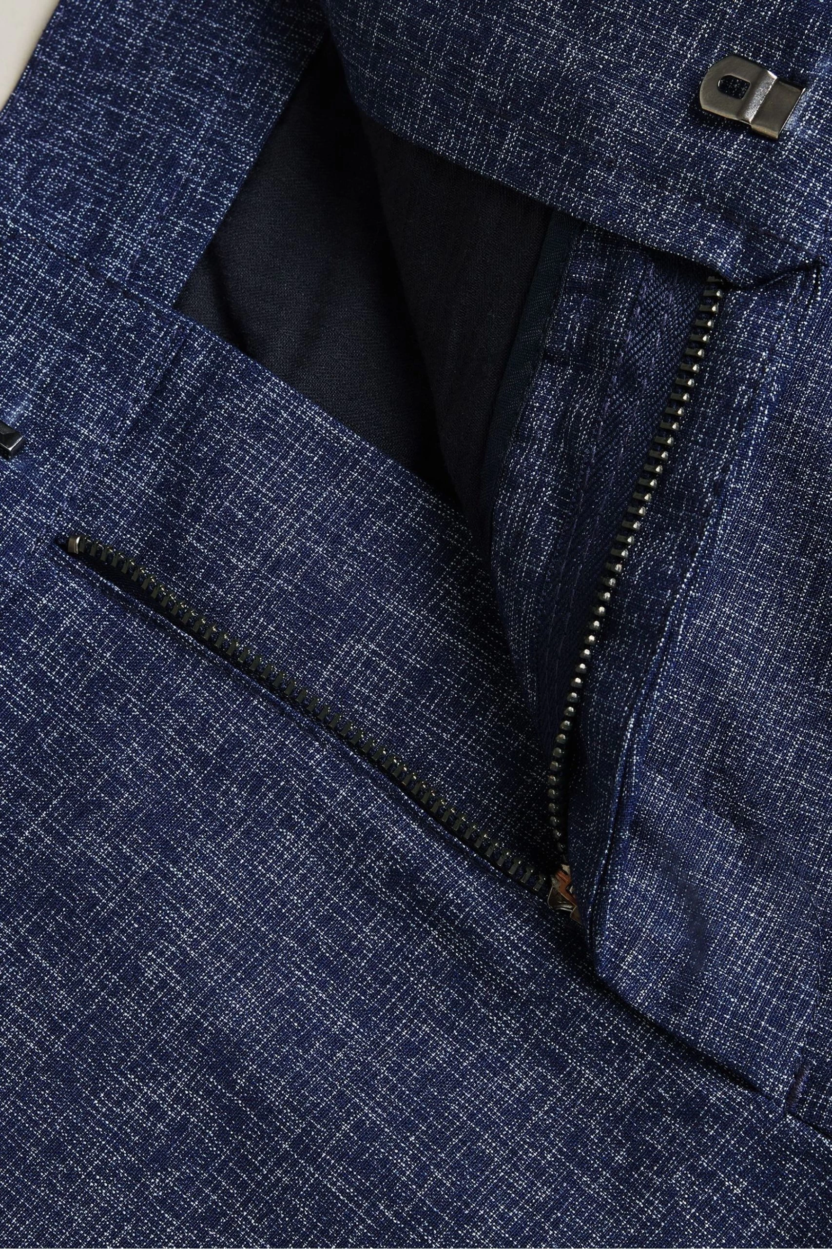 Ted Baker Navy Galera Semi-Plain Shorts 6 Ted Baker Navy Galera Semi-Plain Shorts - Image 4