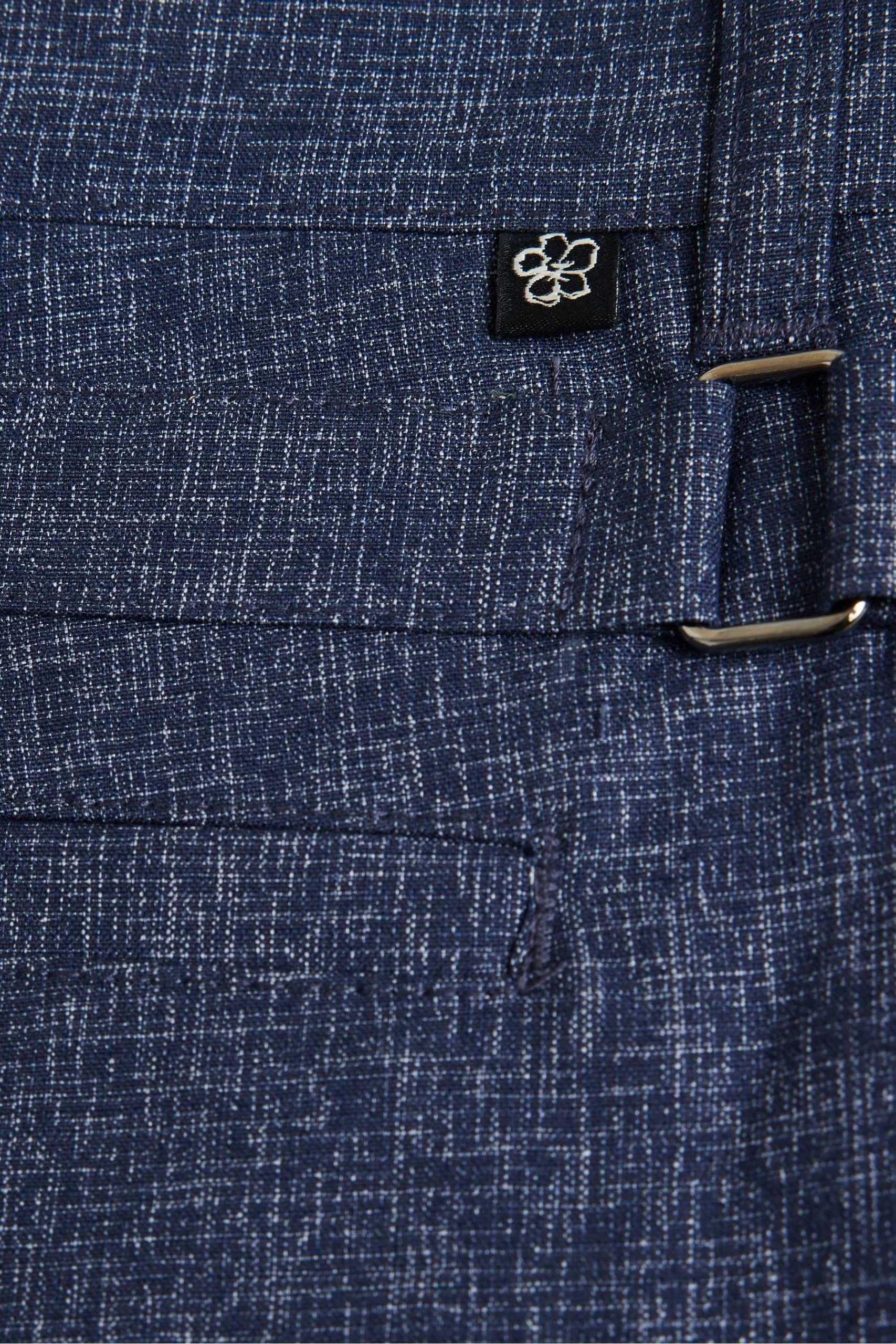 Ted Baker Navy Galera Semi-Plain Shorts 7 Ted Baker Navy Galera Semi-Plain Shorts - Image 5