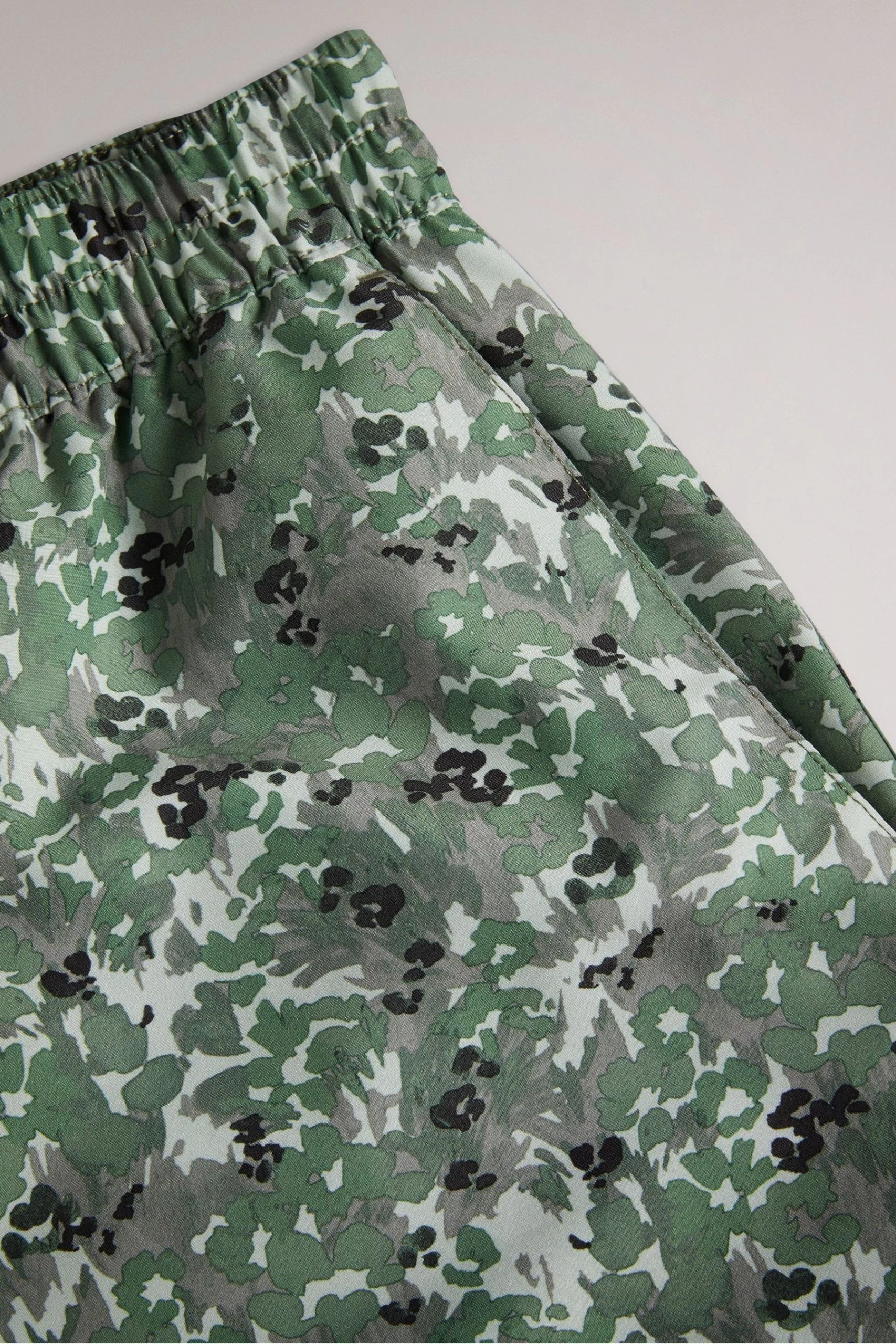 Ted Baker Khaki Green Kita Camo Floral Printed Swim Shorts 6 Ted Baker Khaki Green Kita Camo Floral Printed Swim Shorts - Image 4