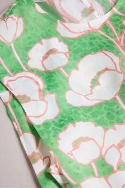 Ted Baker Green Kelany Short Sleeve Top With Shoulder Detail 11 Ted Baker Green Kelany Short Sleeve Top With Shoulder Detail -Ted Baker Shop 404229s5