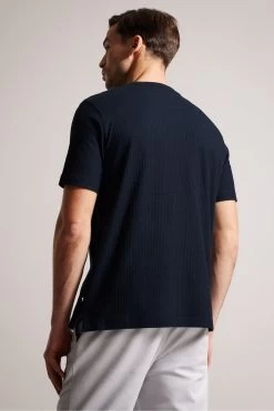 Ted Baker Blue Rakes Short Sleeved Regular Fit T-Shirt 7 Ted Baker Blue Rakes Short Sleeved Regular Fit T-Shirt -Ted Baker Shop 407050s2
