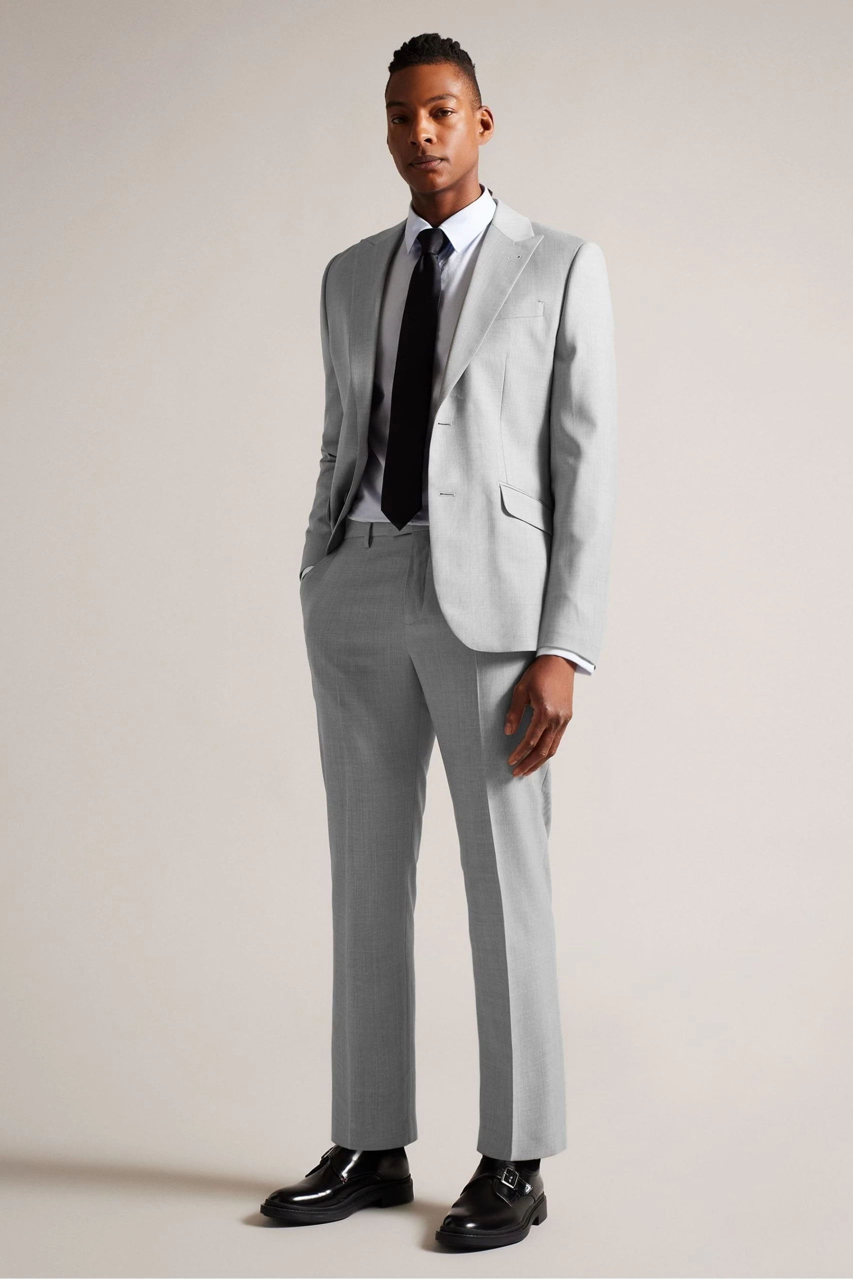 Ted Baker Grey Byronj Slim Fit Wool Jacket 5 Ted Baker Grey Byronj Slim Fit Wool Jacket - Image 3