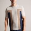 Ted Baker Cream Navia Short Sleeved Knitted T-Shirt 1 Ted Baker Cream Navia Short Sleeved Knitted T-Shirt -Ted Baker Shop 415246s