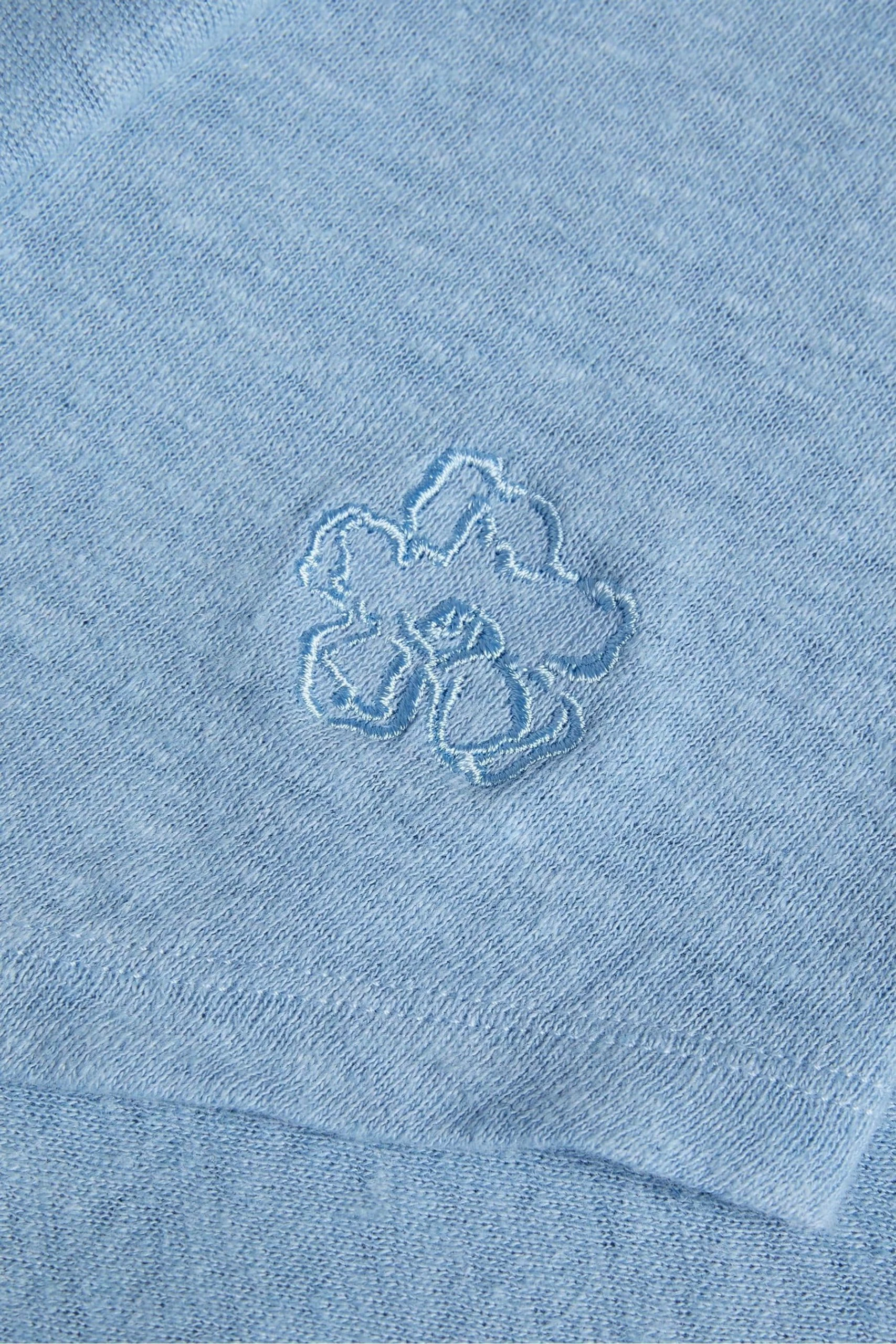 Ted Baker Blue Kathley Frill Linen Vest 7 Ted Baker Blue Kathley Frill Linen Vest - Image 5