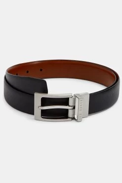 Ted Baker Black Karmer Reversible Leather Belt